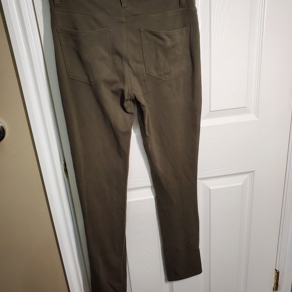 Calvin Klein Women's Olive Jeggings - Picture 5 of 6